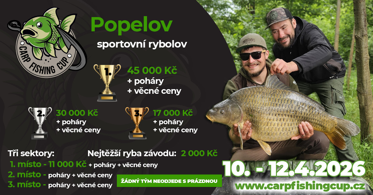 10.4. - 12.4.2026 - Popelov Sportovní Rybolov