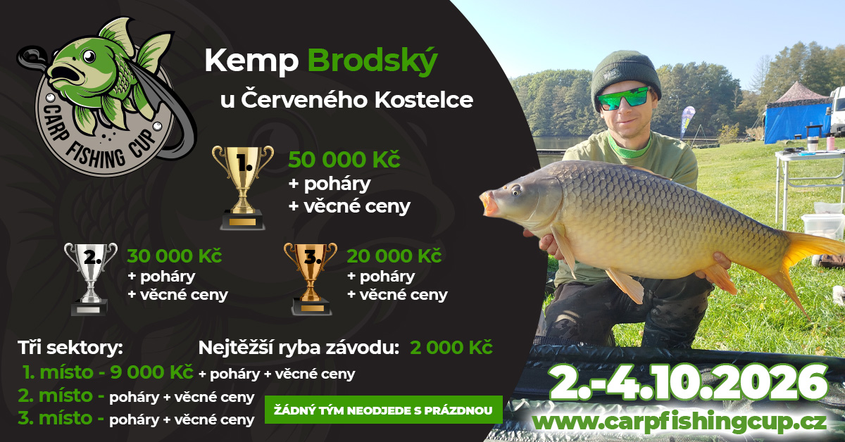 2.10. - 4.10.2026 - Rybník Brodský u Červého Kostelce